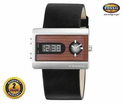 Men Rectangle Digital Analog Watch 