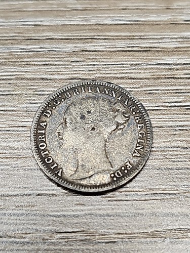 1874 Great Britain Silver Threepence Coin You Grade Circulated 3 Pence Victoria - Picture 2 of 5
