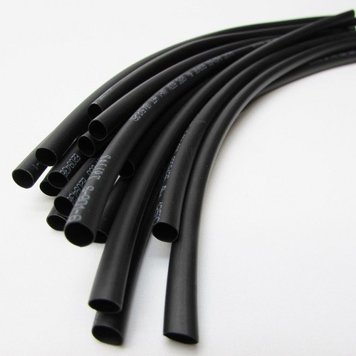 9/64" ID Black Heat Shrink Tube 2:1 ratio wrap (6x9" = 4 ft) inch/feet/to 3.5mm - Foto 4 di 4