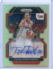2022 Panini WNBA Prizm TICHA PENICHEIRO #172 W25 Signatures SILVER Auto MONARCHS