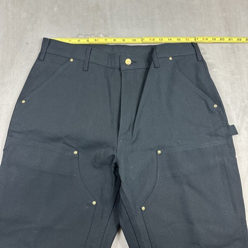 Carhartt B01 Double Knee Pants 36x32 Black Carpenter Duck Loose Fit Utility - Picture 7 of 12