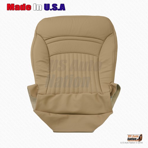 1999 2000 Chevy Corvette - Driver Bottom Perforated Leather Seat Cover Light Oak - Bild 8 von 10