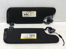 08-14 Dodge Challenger Sun Visor Mirror Left Right Sunvisor Black Pair OEM