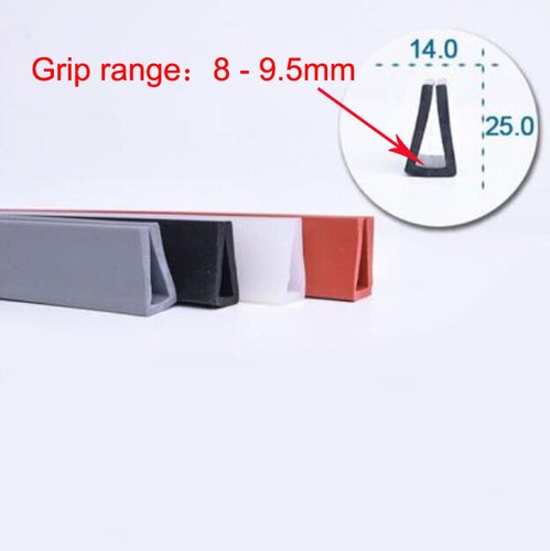 1 Meter Silicone Rubber Sealing Strip Edge Trim Door Edge Guard Weather Strip - Picture 3 of 7