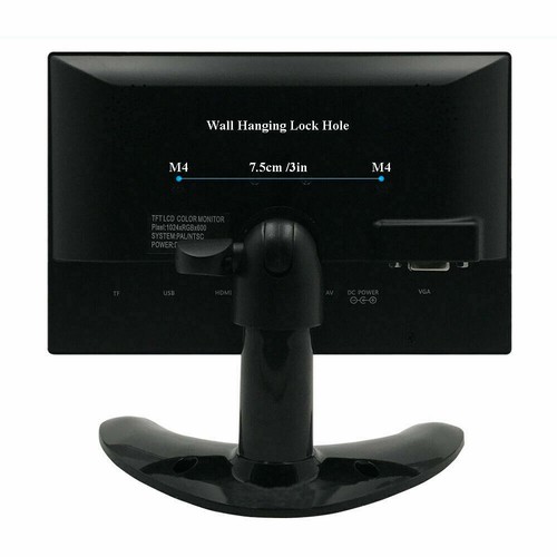 10"/7" USB/AV/RCA/VGA/HDMI/HDMI2 CCTV Monitor HD PC Screen for DSLR Raspberry PI - Picture 23 of 33