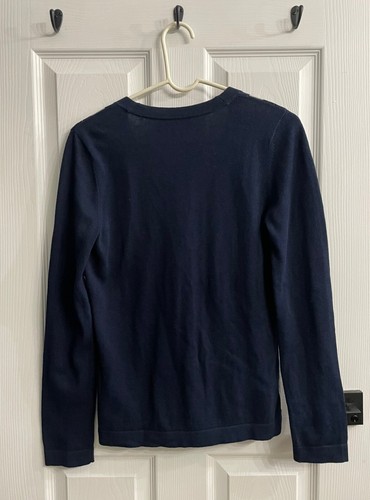 NWOT Vineyard Vines Argyle Cardigan Womens Sz S Gray/Navy/Pink Cashmere Cotton - Picture 7 of 10