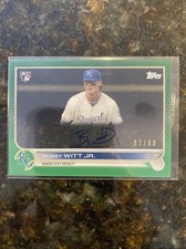 2022 Topps Clearly Authentic Bobby Witt Jr. Autograph CAA-BW 82/99 Green RC!