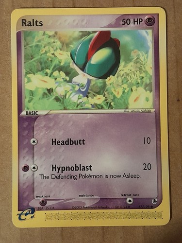 Pokemon Ralts 67/109 Ruby & Sapphire NM-Mint See Pictures - Picture 1 of 2