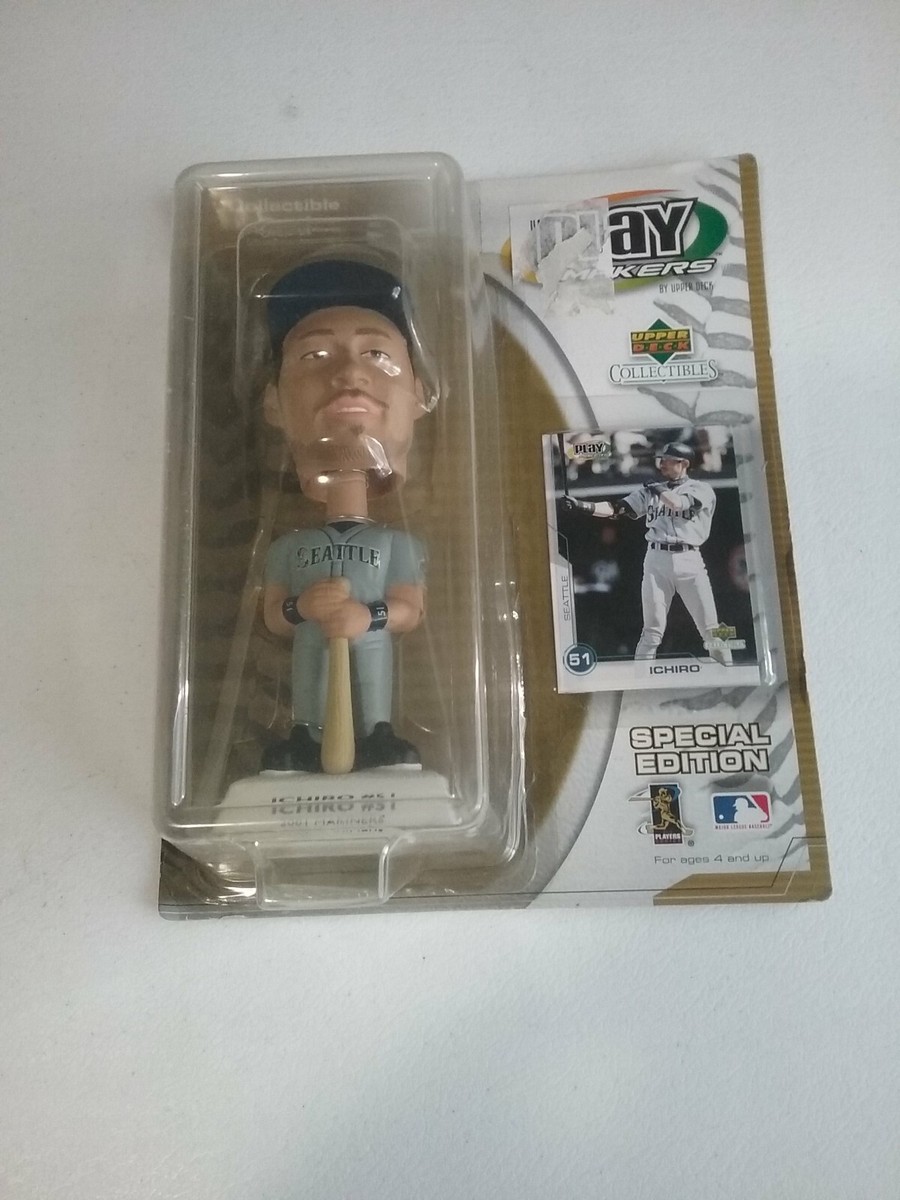 2001 Ichiro Suzuki Upper Deck Play Makers Bobblehead and