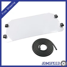 Front Scratch Resistant Flip Windshield For 2016-2024 Polaris General 1000 / 4