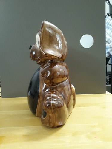 Large 12 X 10 X 5 Ceramic Puppy Dog Piggy Bank - Picture 6 of 8