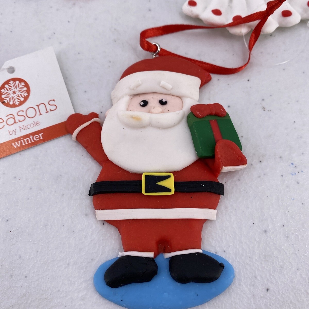 Seasons By Nicole Ornaments Santa Angel Owls Lot Of 6 | eBay