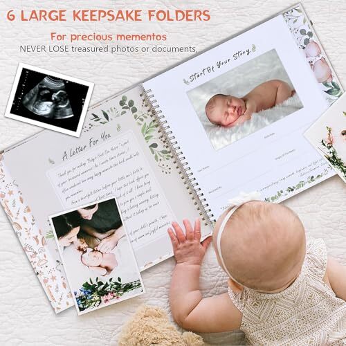 Baby Memory Book - Growing up with you, 248 Pages Color, Keepsake Journal for - Picture 5 of 8