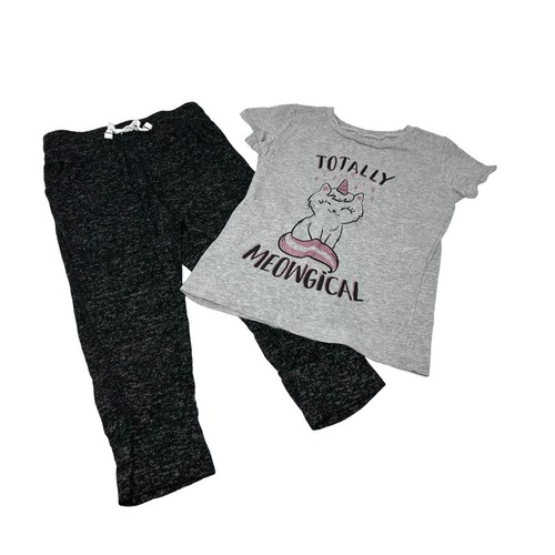 Ropa para niñas - Leggings y camisas - 2 conjuntos - Camiseta manga corta talla 4 - Imagen 2 de 7