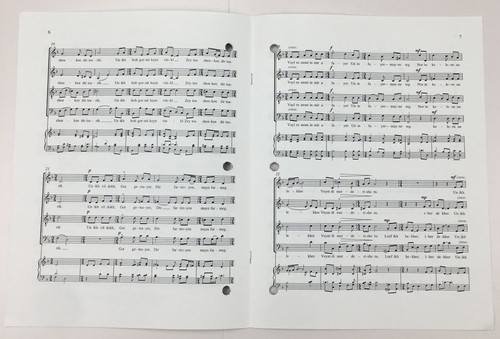 Yiddish Choral Series Unter Dayne Vayse Shtern SATB Chorus Keyboard Sheet Music - Picture 3 of 4