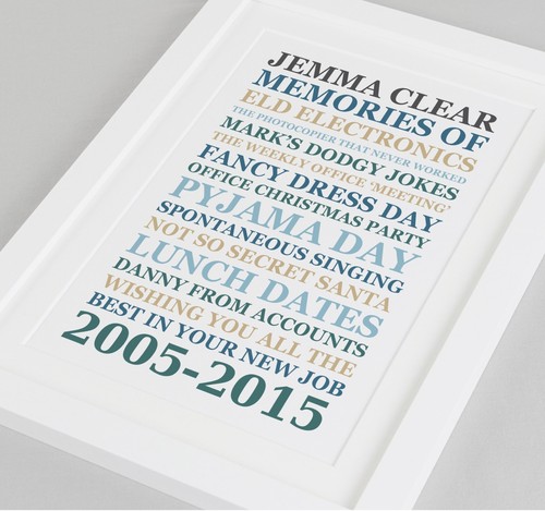 Colleague leaving gift | Personalised retirement present | Leaving work memories - Picture 5 of 34