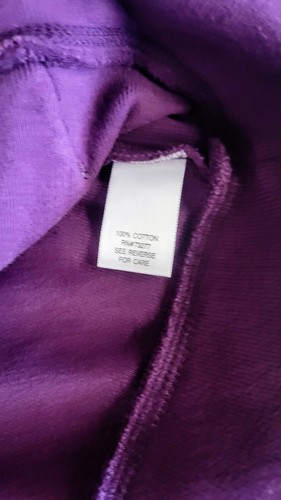 NEW Sonoma Life+Style Women's  Purple Sweatshirt W/Butterflies Size Petite M  - Picture 10 of 11