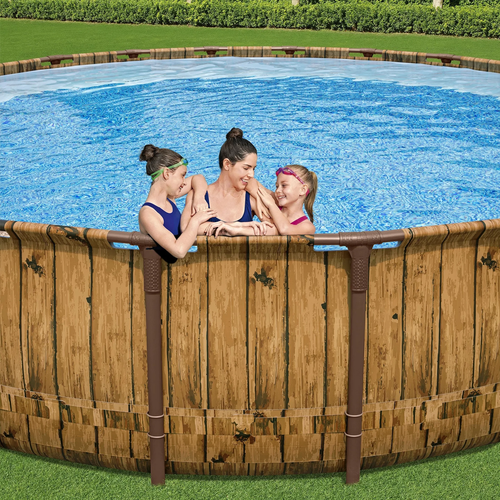 22' x 52" Round Metal Frame Above Ground Pool Set with Pump, Ladder & Cover - Picture 5 of 14