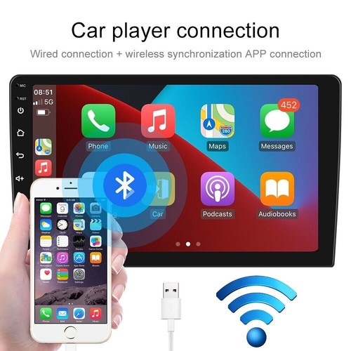 For 2006-2011 Honda Civic Head Unit Apple CarPlay & Android Auto Mirror Link Cam - Picture 7 of 15