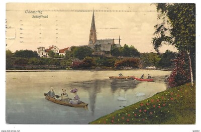 (5) 9000 CHEMNITZ -- CASTLE POND ~ 1910