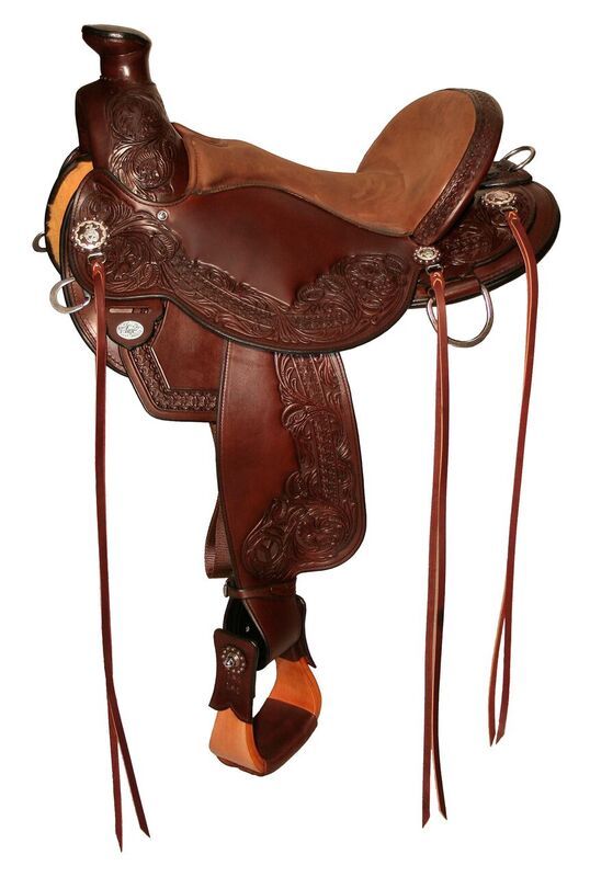 Circle y 16" Walnut Grove Flex2 Trail Silla Bar Completo Asiento Apache 1157-8601-05 Circle y 16