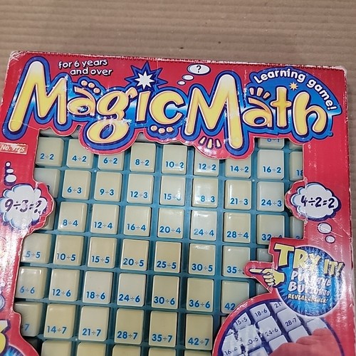 Magic Math Division Toy Game 1999 Mental Educational Learning Kids NOS Box VTG - Picture 6 of 18