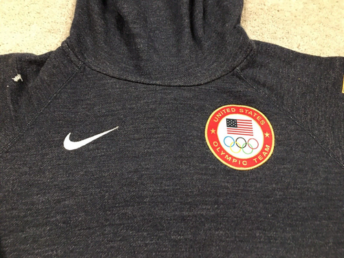 Nike U.S. Olympic Team Hoodie, Youth M Dark Gray Team USA Graphic Pullover Logo - Picture 5 of 12