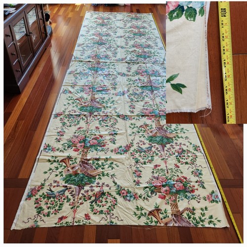 Rare WORTHINGTON Screen Printed England EXCLUSIVELY For SCHUMACHER 187"/5.19yds - Picture 13 of 14