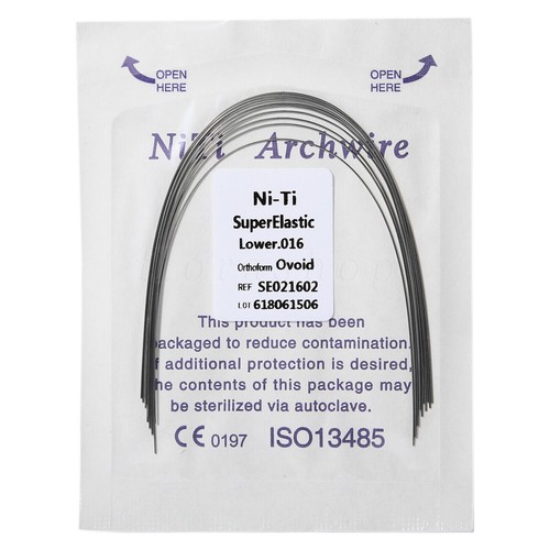 100pcs 10packs Dental Orthodontic Super Elastic Niti Arch Wire Round Ovoid Form - Picture 56 of 102