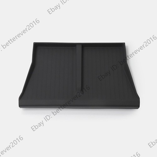 Black Center Console Wireless Charger Silicone Pad for Tesla Cybertruck 2024 - Picture 7 of 10