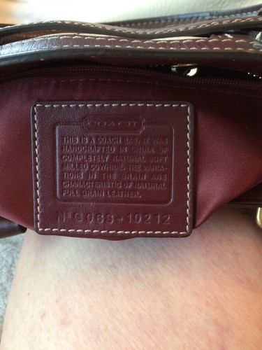 authentic coach leather handbag N G068-10212