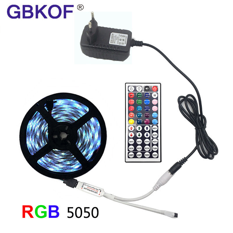 LED Strip Light RGB 5050 SMD 2835 Flexible Ribbon fita led light strip RGB 5M... LED Strip Light RGB 5050 SMD 2835 Flexible Ribbon fita led light strip RGB 5M...