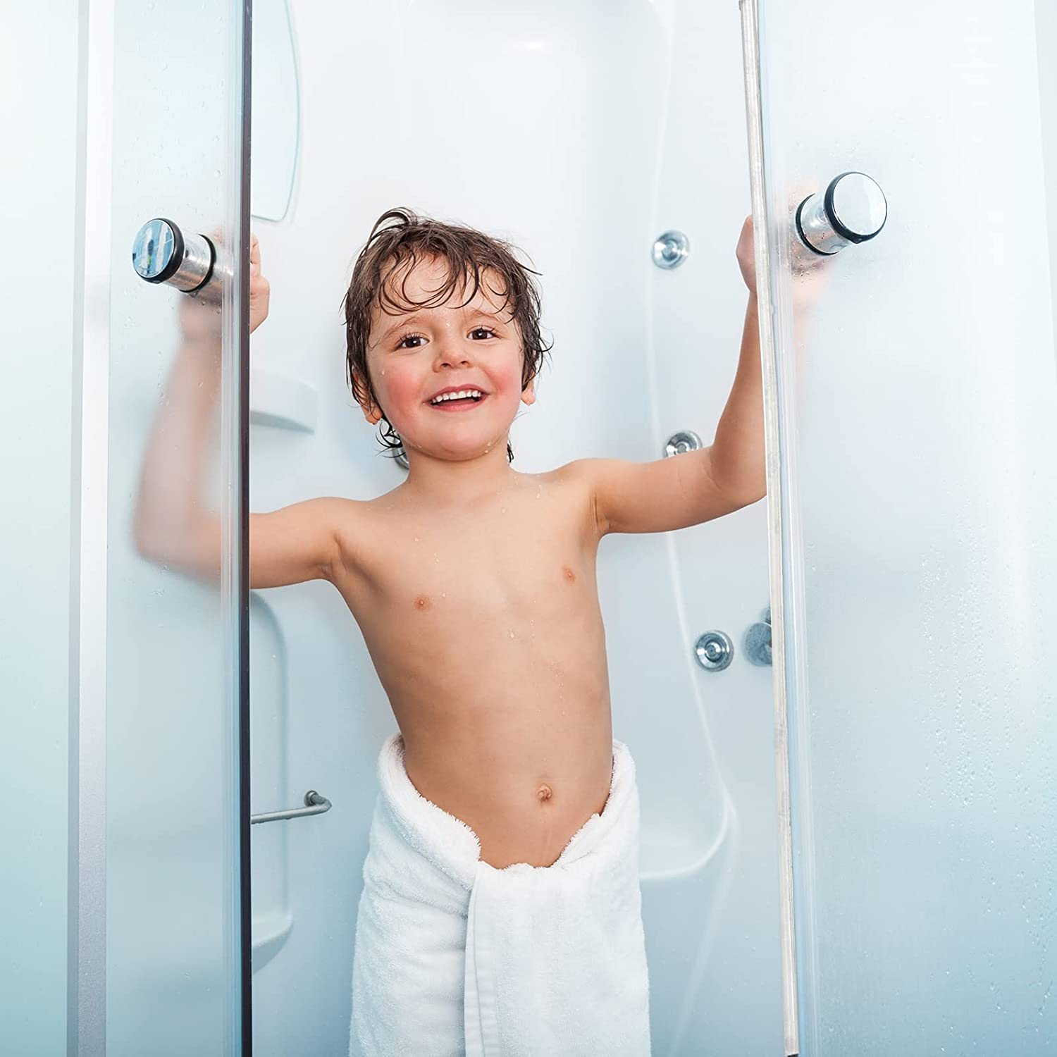 Shower Door Seal Glass Translucent, Side Seal Strip PVC Bulb Shower