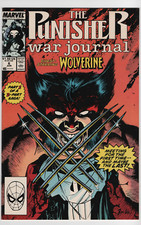 Punisher War Journal #6  1st Vs Wolverine Battle Iconic Jim Lee Cover 7 Marvel