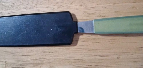 Vintage Sears Edelstahl Avocado Grün Glasur Spatel - Bild 3 von 10