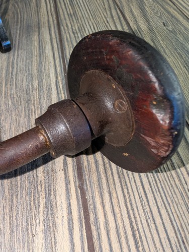 Vintage Brace Hand Drill - Ratcheting - Great Antique Look - Picture 7 of 10