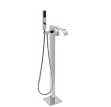AKDY 1-Handle Freestanding Floor Mount Roman Tub Faucet Bathtub Filler in Chrome