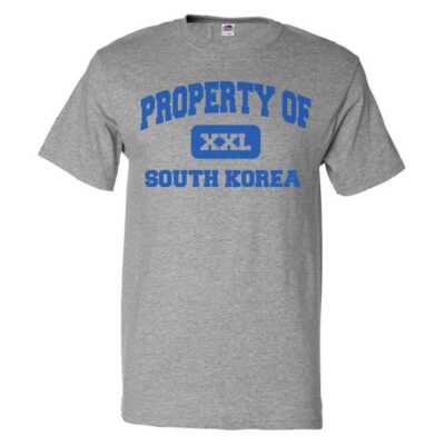 Property of South Korea T shirt Funny Tee