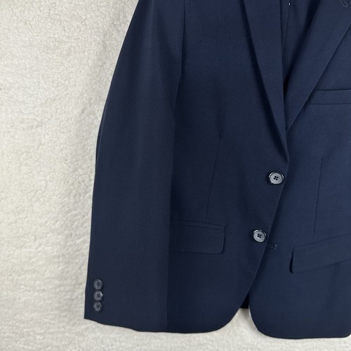 Van Heusen Flex Boys 2 Piece Set Pants Sz 8 Single Breasted Jacket Sz 10 Indigo - Picture 4 of 7