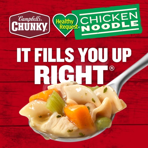 (4 pack) Campbell's Chunky Healthy Request Chicken Noodle Soup, 18.6 oz Can - Picture 6 of 23