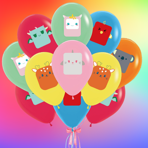 SQUISHMALLOWS CUPCAKE BALLOON CUP PLATE birthday party decoration theme idea - Picture 3 of 41