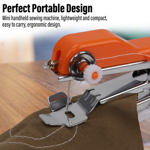 Mini Zum Selbermachen Tragbare Nähmaschine Schneiderstich Handgerät Heim Reisen Kabellos Kit - Bild 8 von 10