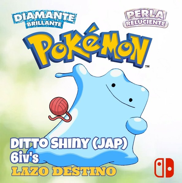 Ditto Shiny Japonés 6 IV - Crianza Pokemon Diamante Brillante–Perla Reluciente