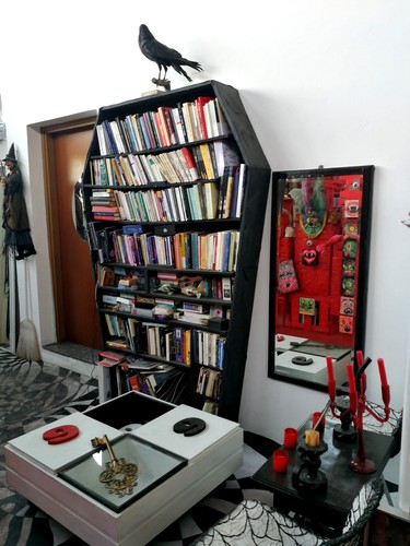 arte contemporanea assemblage scultura mista pittura quadro statuina uomo donna  - Picture 13 of 24