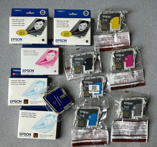 NEW Genuine EPSON Stylus Photo 2200 Ink Cartridges Sealed.