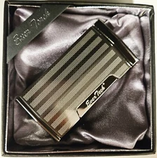 Ever Tech Quad Flame Cigar Torch Lighter with Cigar Punch Cutter Silver Gift BOX