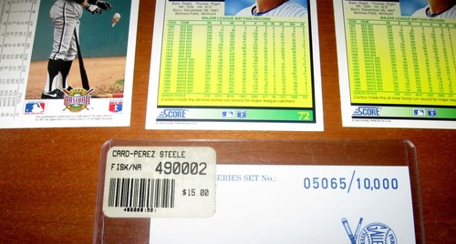 Vintage Carlton Fisk Perez Red Sox Postcard '92 White Sox Baseball Upper Deck - Picture 8 of 9