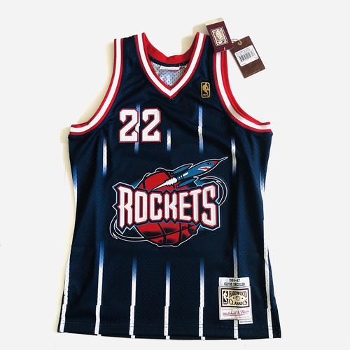 authentic Mitchell&Ness NBA Houston Rockets DREXLER Swingman Jersey-M - Picture 1 of 2