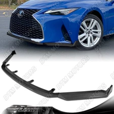 For 21-25 Lexus IS300 IS350 Base V-Style Carbon Painted Front Bumper Lip Spoiler