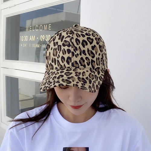 Leopard Print Baseball Cap Adjustable Baseball Visor Hat Long Brim Visors Unisex - Picture 9 of 13